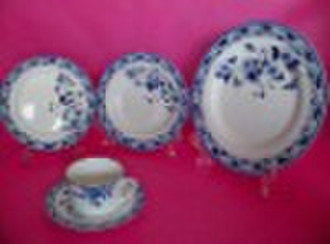 20 pcs luxury porcelain tableware-Blue and white