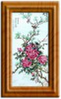 Flower Handpainting ceramic tile decoration