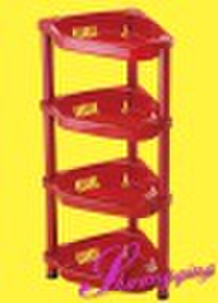 Shuang Qing Quadrillateral Plastic Storage Shelf