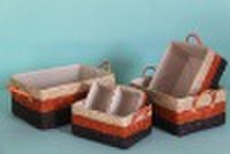 PE Rattan storage basket