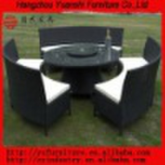 PE wicker outdoor dinning set