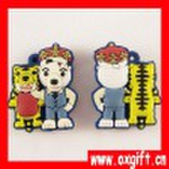 Cartoon fashion 3d Soft pvc keychain