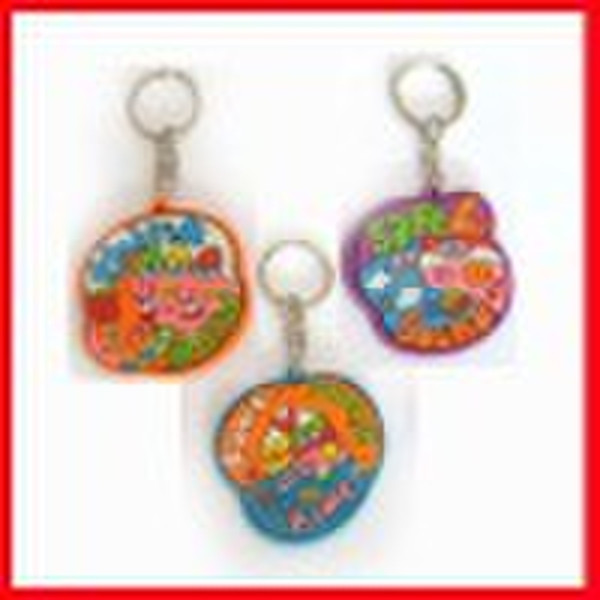 Cartoon fashion 3d Soft pvc keyring