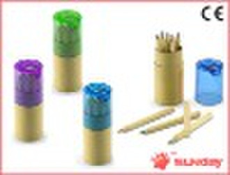 Sharpener Cap Wooden Color Pencil Sets