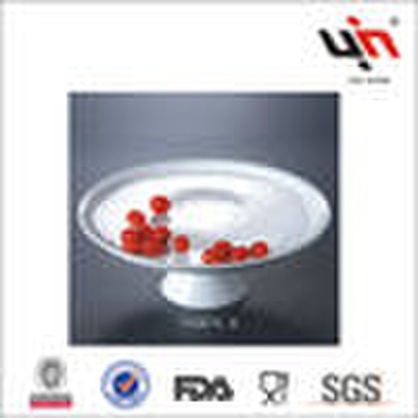 Ceramic cake stand, 12" Dia