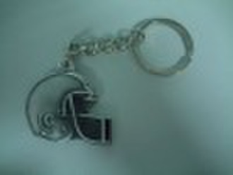 METAL  FOOTBALL HELMET  KEY CHAIN
