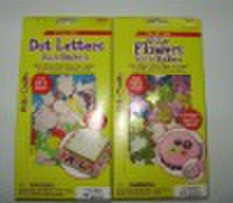 GLITTER FLOWERS EVA FOAM STICKERS