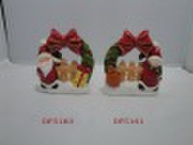 eco-friendly ceramic christmas  candleholder