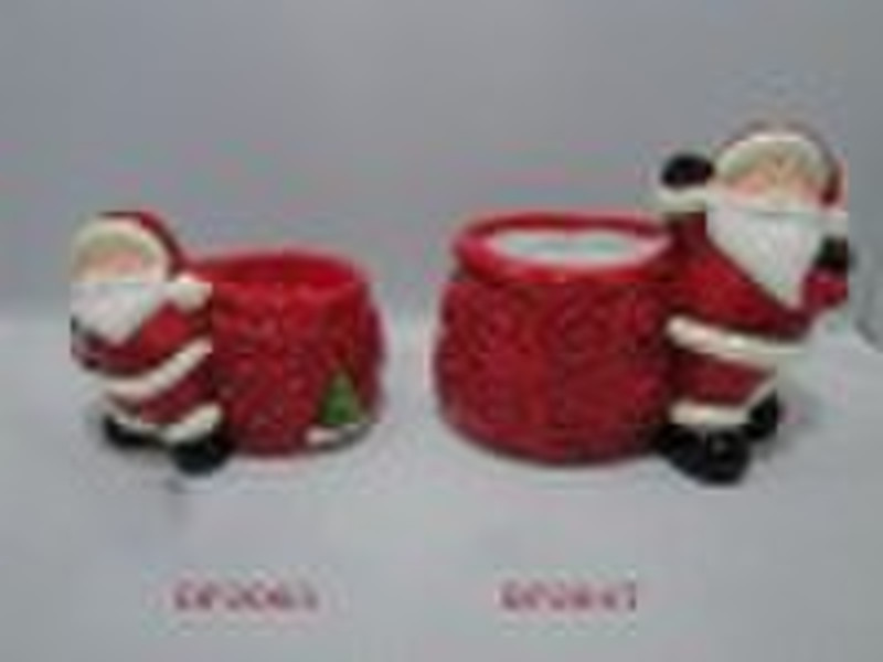 ceramic christmas christmas pot