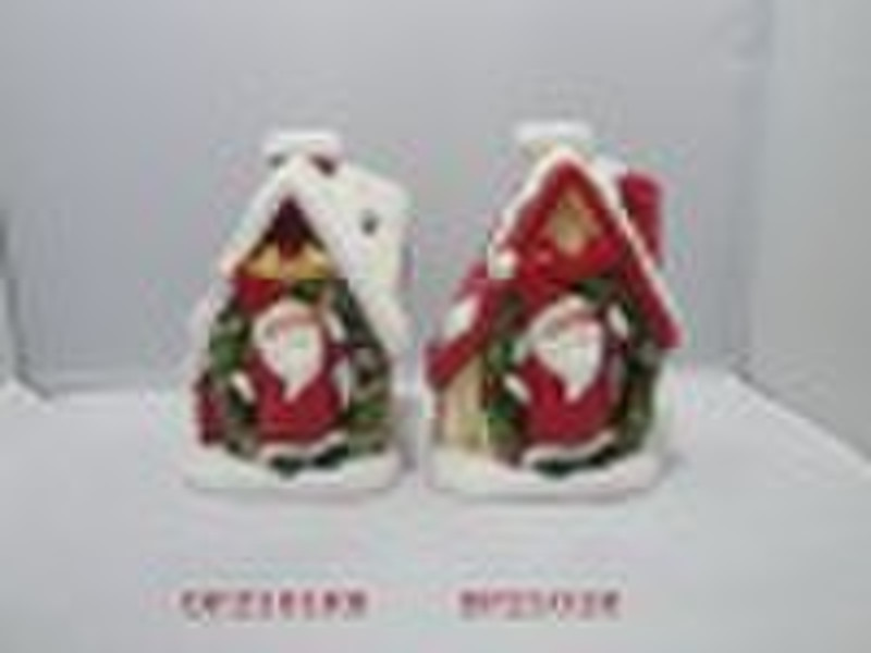 lovely ceramic house ornament for xmas