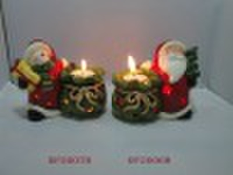 ceramic christmas  candlestick