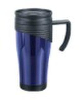 plastic travel mug