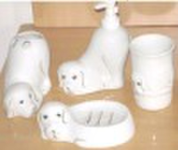 4 pcs Ceramic Bath Set/Bath Accessories