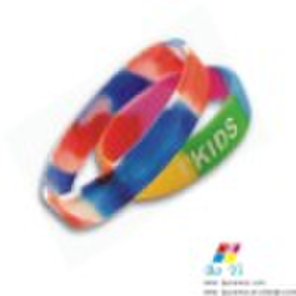 printed silicone wristband