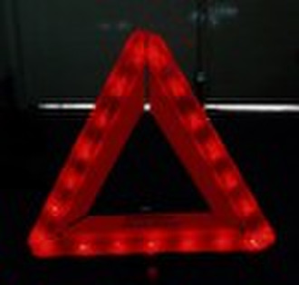 reflecting warning traffic triangle sign