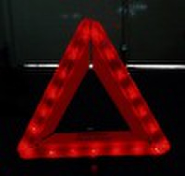 reflecting warning traffic triangle sign