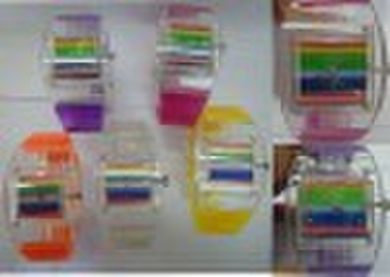 colorful pvc fashion watch