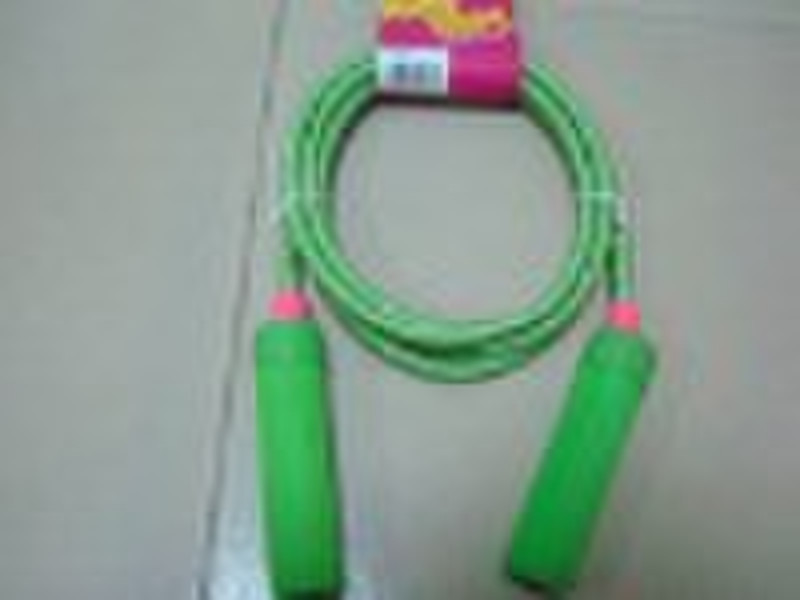 rope skipping with foam handle