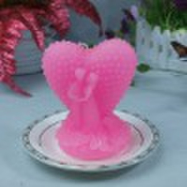 heart shaped candle, gift candle, craft candle