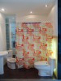 printed pvc shower curtain