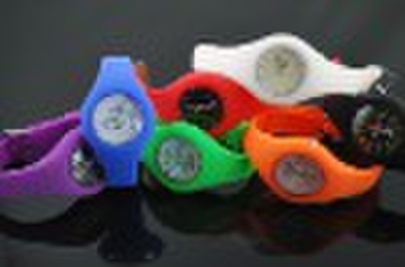 silicone bracelet jelly watch,analog,OEM ,fashion