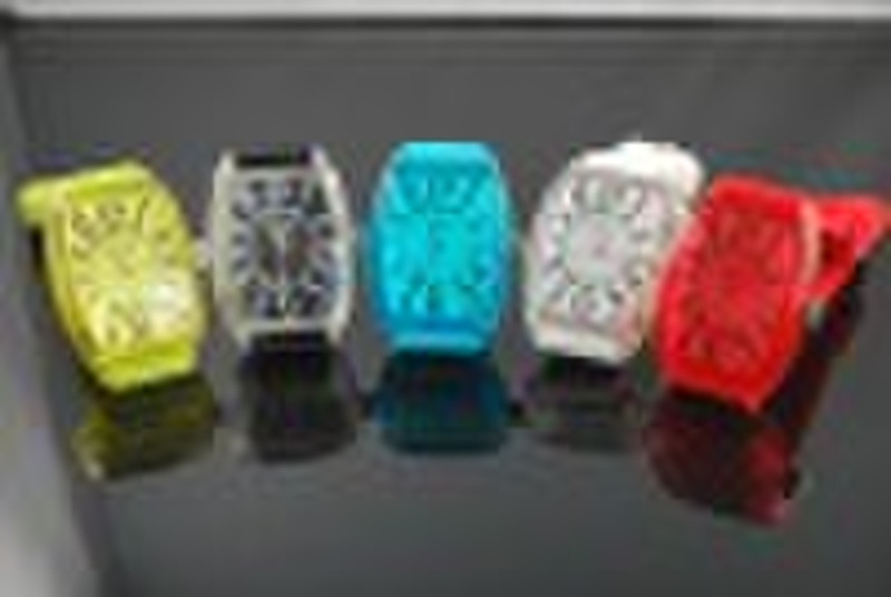 Colorful Silicone Quartz Watch