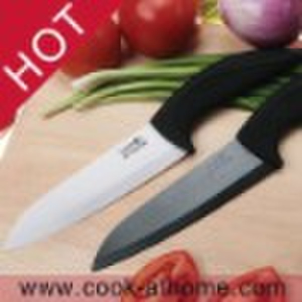 6 inch ceramic chef  knife with curved handle