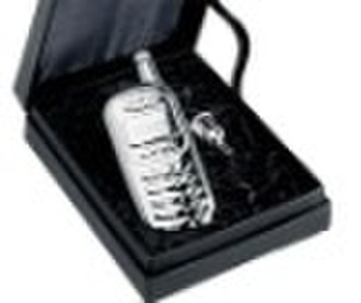 mobile shape hip flask set