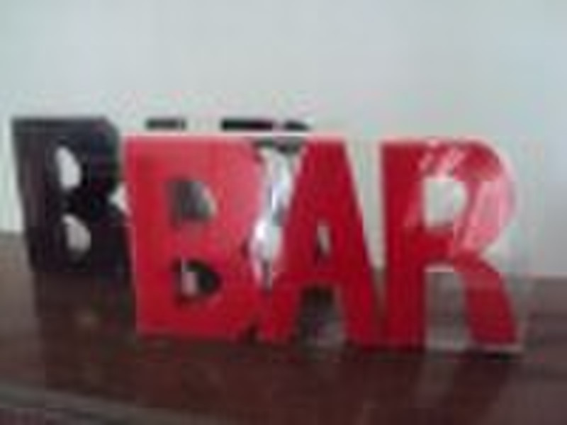 BAR letter wall hanger