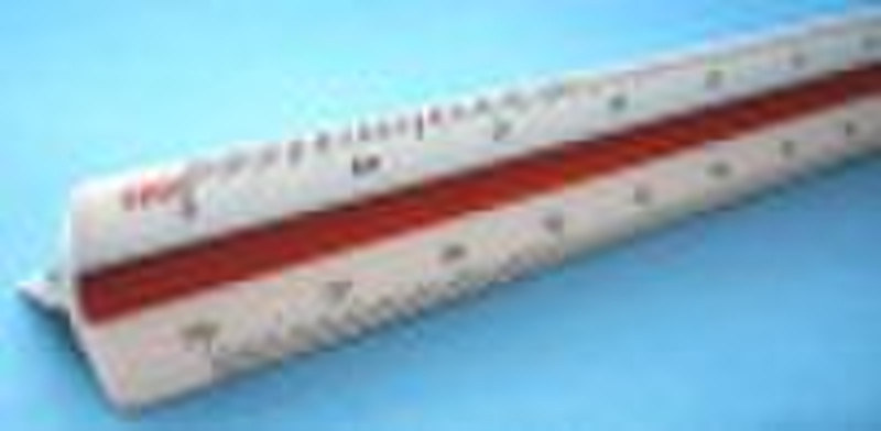 12"triangle scale ruler,triangle plastic rule