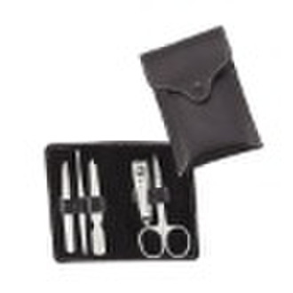 manicure set with stainless steel tools