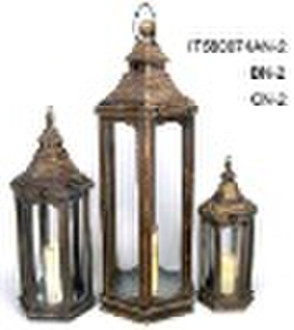 metal wooden lantern