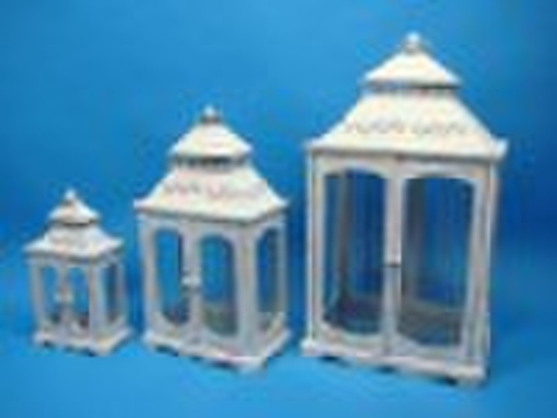 metal  wooden lantern