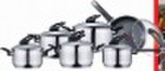 12pcs stainless steel cookware set with new handle