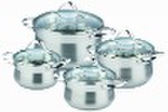 8pcs stainless steel cookware set with new desgin