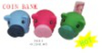 PVC piggy coin bank