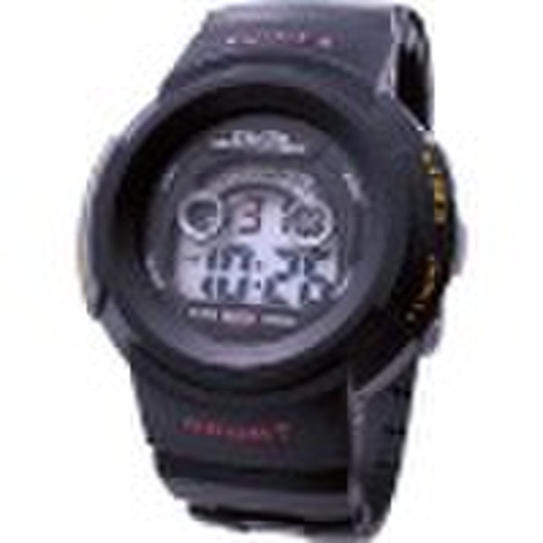 All black, Electronic watch_F876G3P