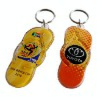 slipper acrylic keychain