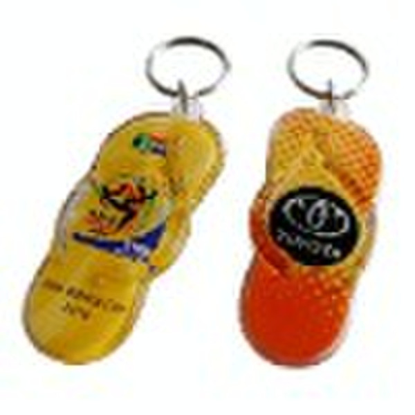 slipper acrylic keychain