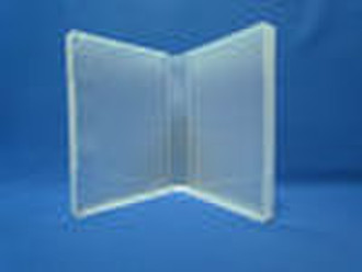 14mm semi clear 4-disc dvd case