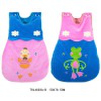 chick and frog baby plush sleeping bag