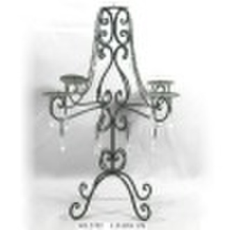 black decorative metal candlestick