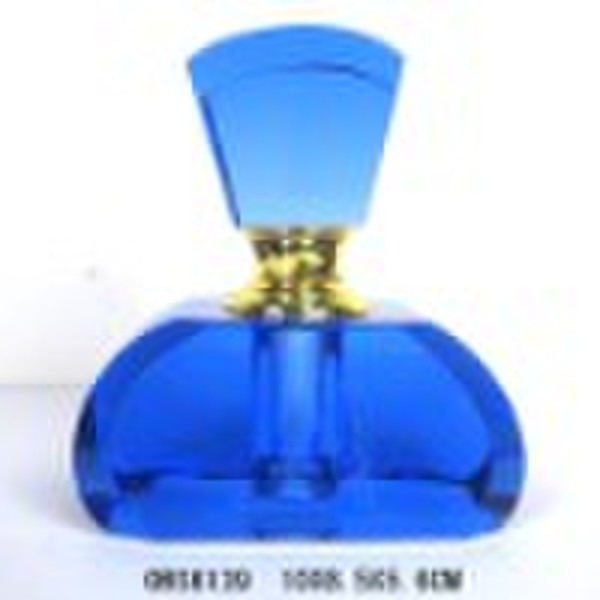 deep blue car crystal perfume bottle