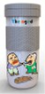 colourful stainless steel vacuum flask with strain