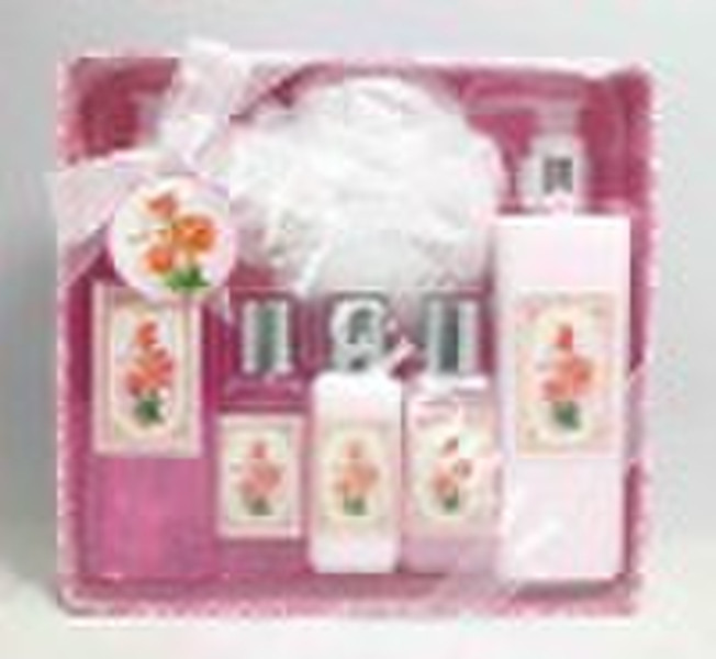 bath products in paper box