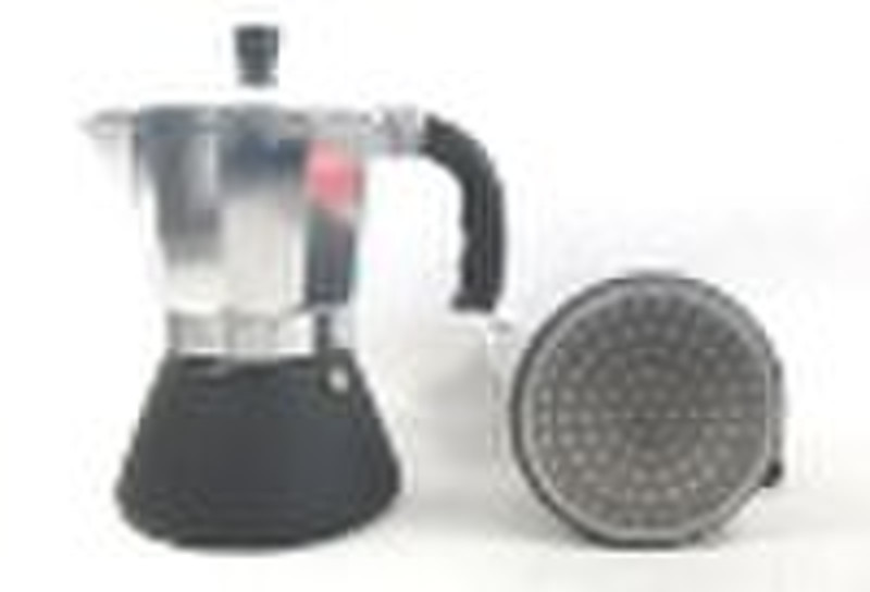 6 cup stovetop aluminum espresso coffee maker with