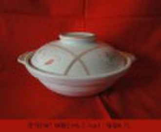 spodumene porcelain casserole with lid