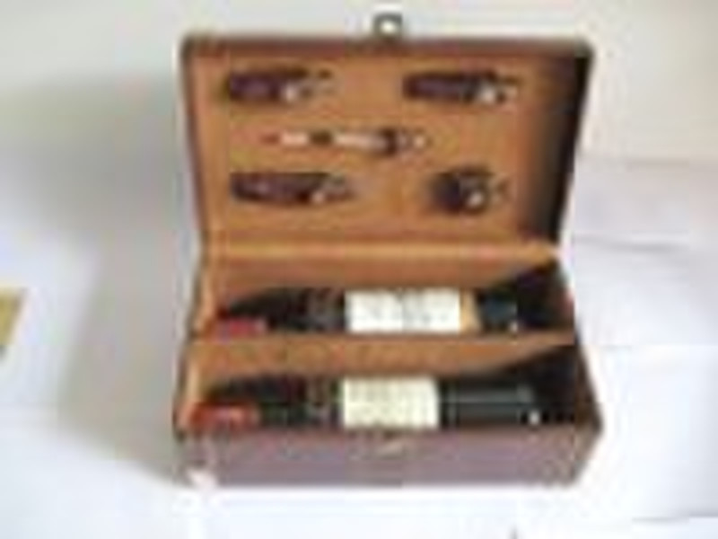 wine leather box