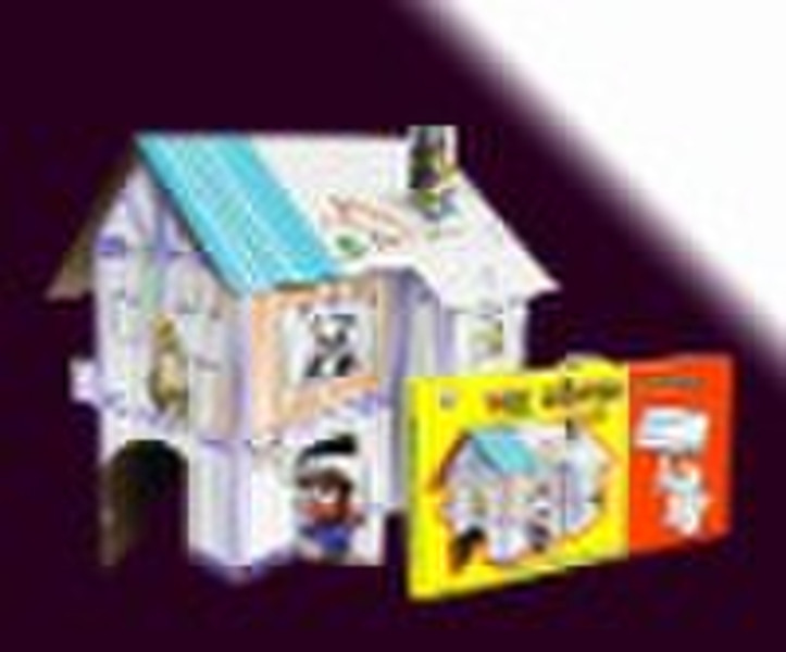 DIY toy -3D colouring house