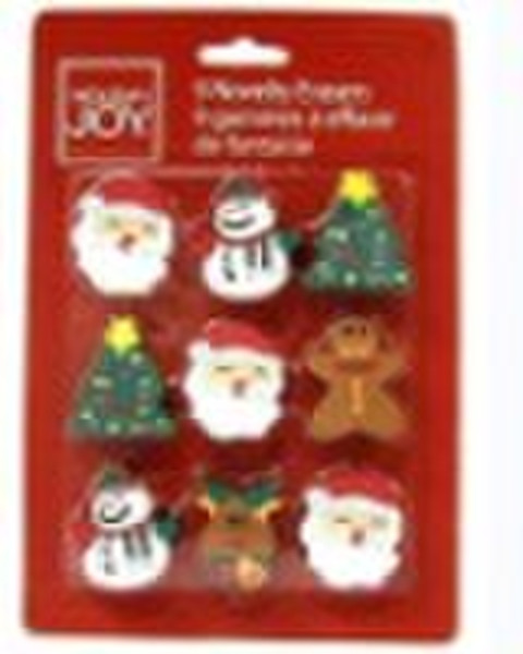 christmas eraser set